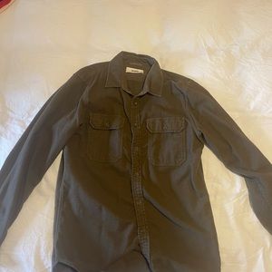 Buck Mason Army Green Button Up